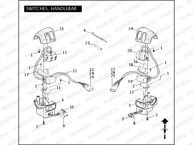 SWITCHES, HANDLEBAR