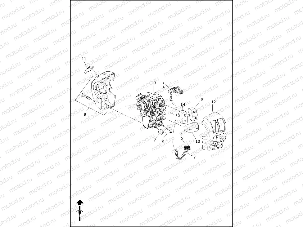 SWITCHES, HANDLEBAR, LEFT