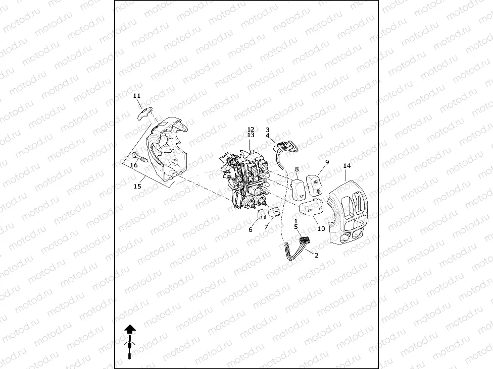 SWITCHES, HANDLEBAR, LEFT