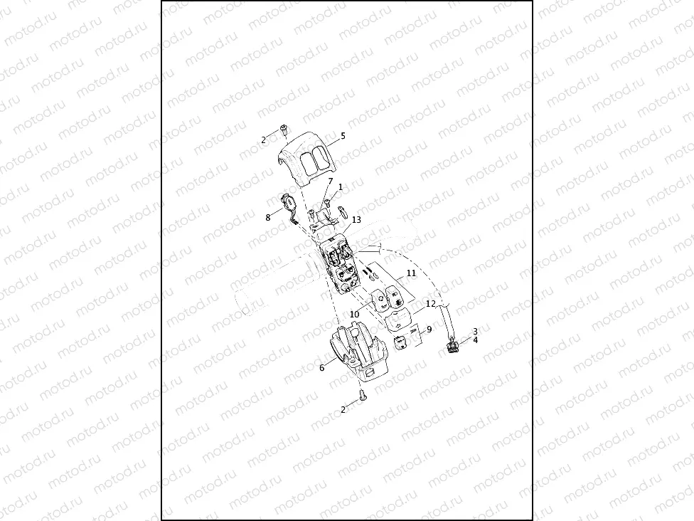 SWITCHES, HANDLEBAR, LEFT