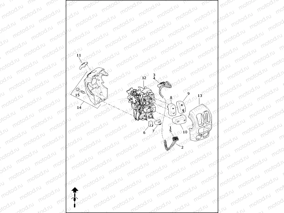 SWITCHES, HANDLEBAR, LEFT