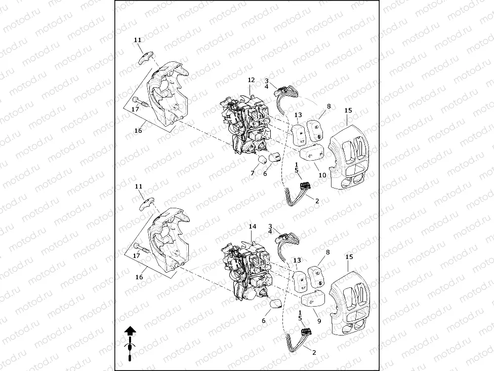 SWITCHES, HANDLEBAR, LEFT