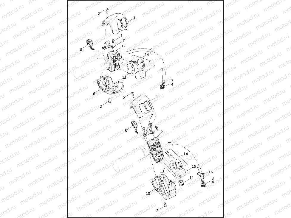 SWITCHES, HANDLEBAR LEFT, FRONT