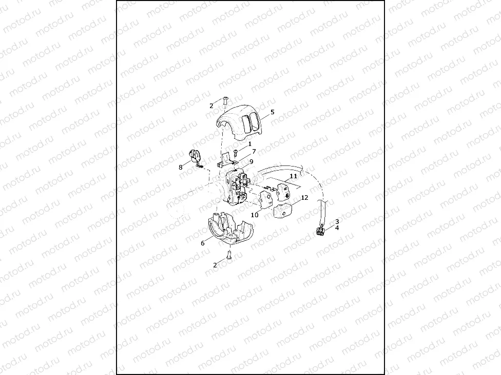 SWITCHES, HANDLEBAR LEFT, FRONT