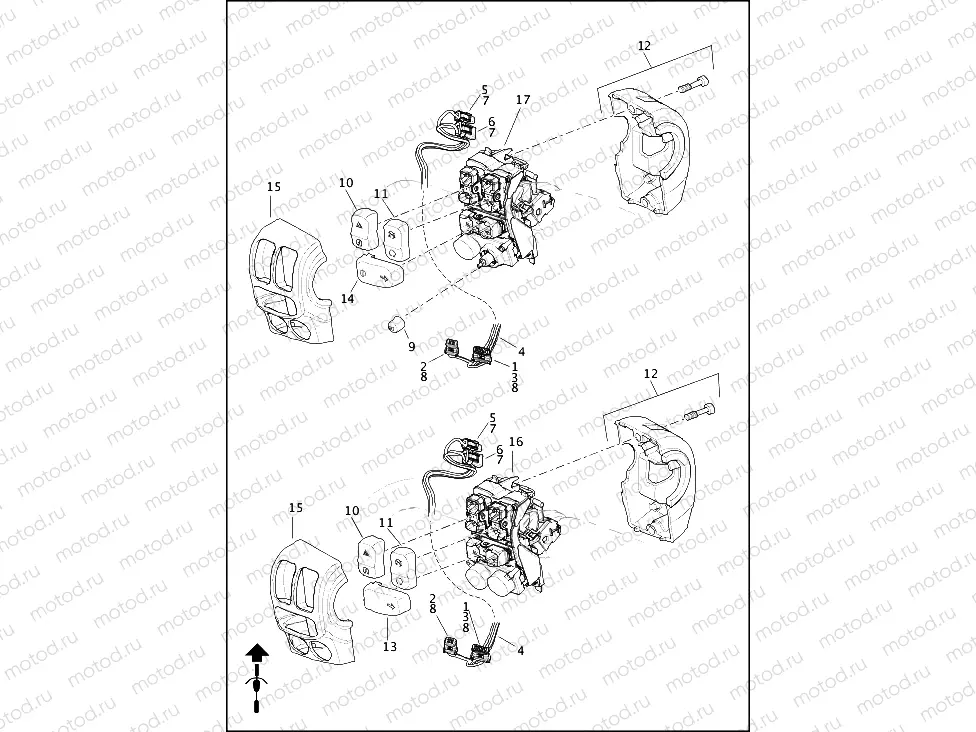 SWITCHES, HANDLEBAR, RIGHT