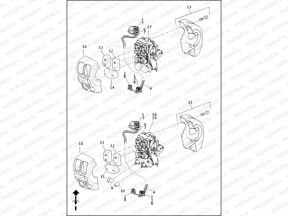 SWITCHES, HANDLEBAR, RIGHT