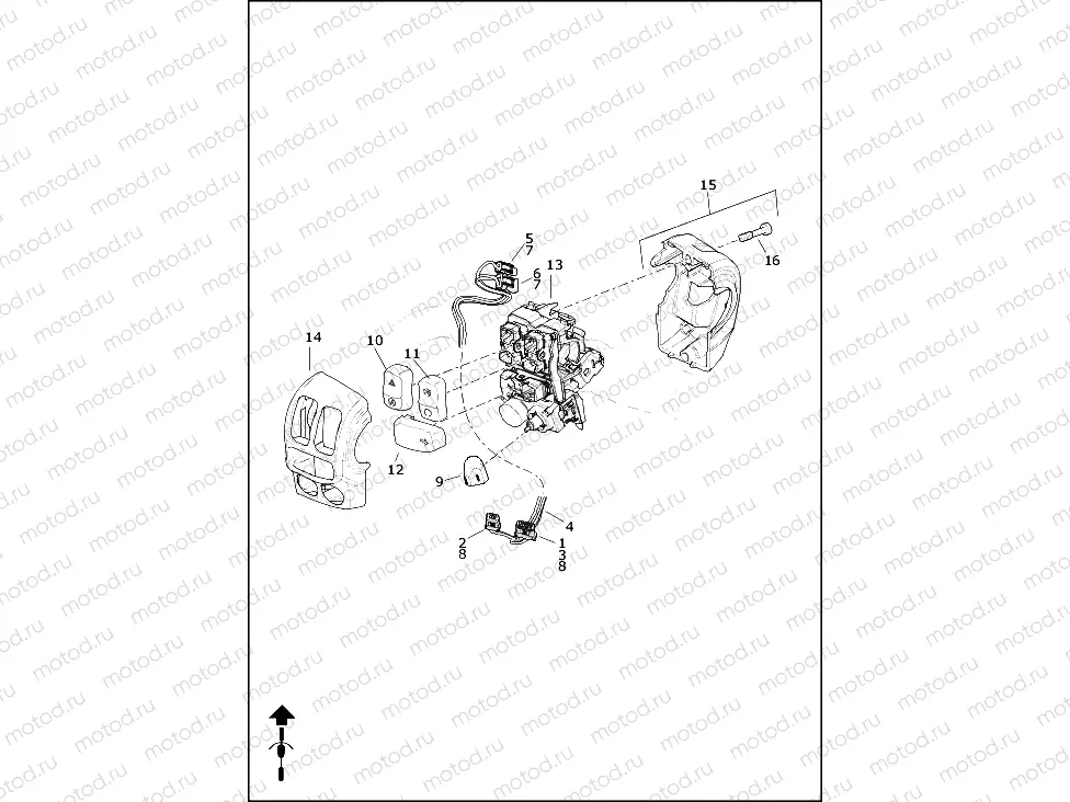 SWITCHES, HANDLEBAR, RIGHT