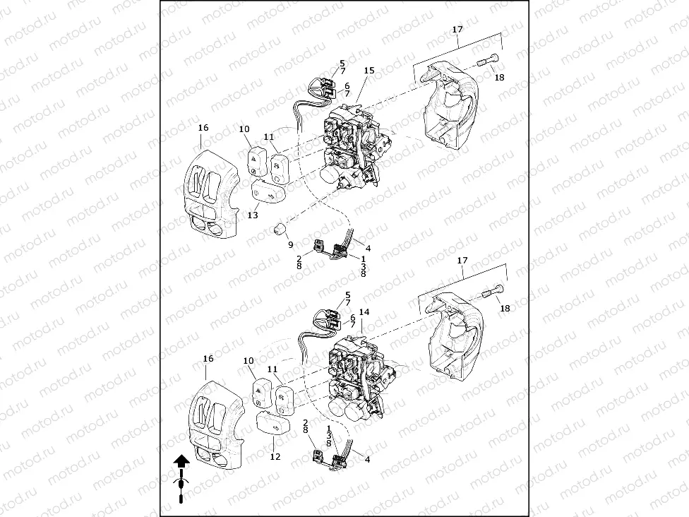 SWITCHES, HANDLEBAR, RIGHT