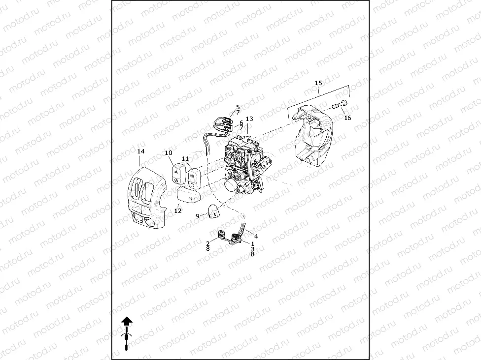 SWITCHES, HANDLEBAR, RIGHT