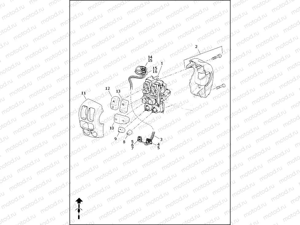 SWITCHES, HANDLEBAR, RIGHT