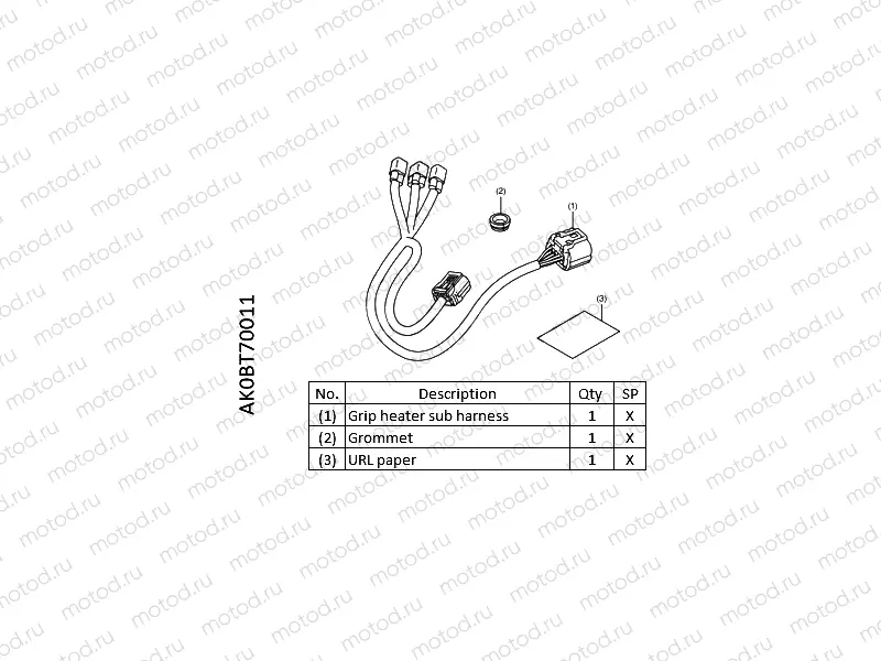 T70-21-01 GRIP HEATERS ATTACHMENT