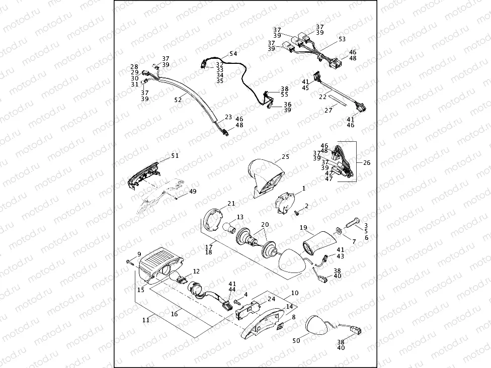 TAIL LAMP AND TURN SIGNALS, REAR (2 OF 2)