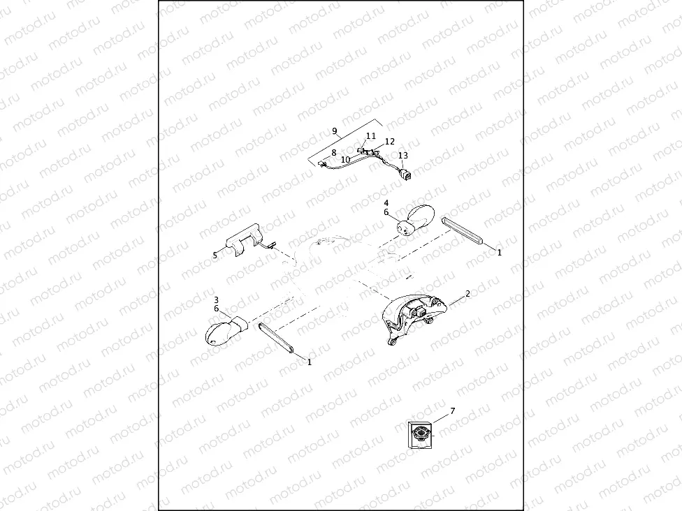 TAIL LAMP AND TURN SIGNALS, REAR