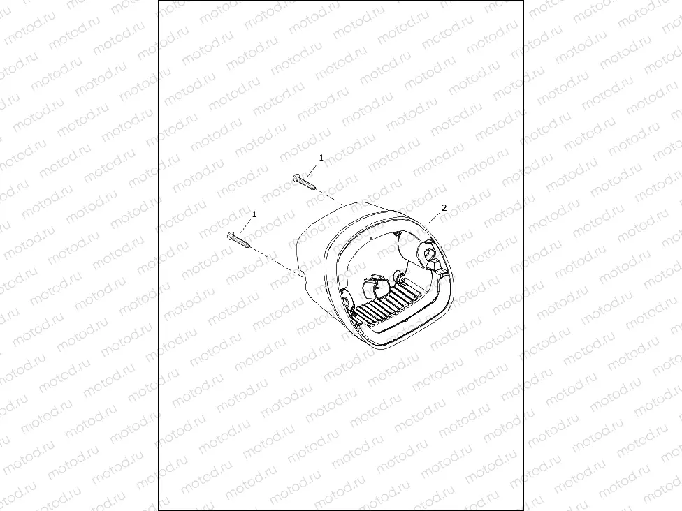 TAIL LAMP AND TURN SIGNALS, REAR - FLRT (HDI)