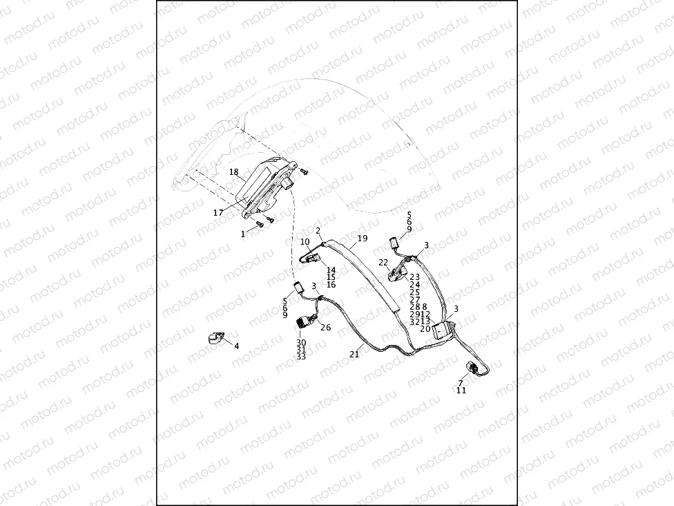 TAIL LAMP (DOMESTIC) AND TURN SIGNALS, REAR