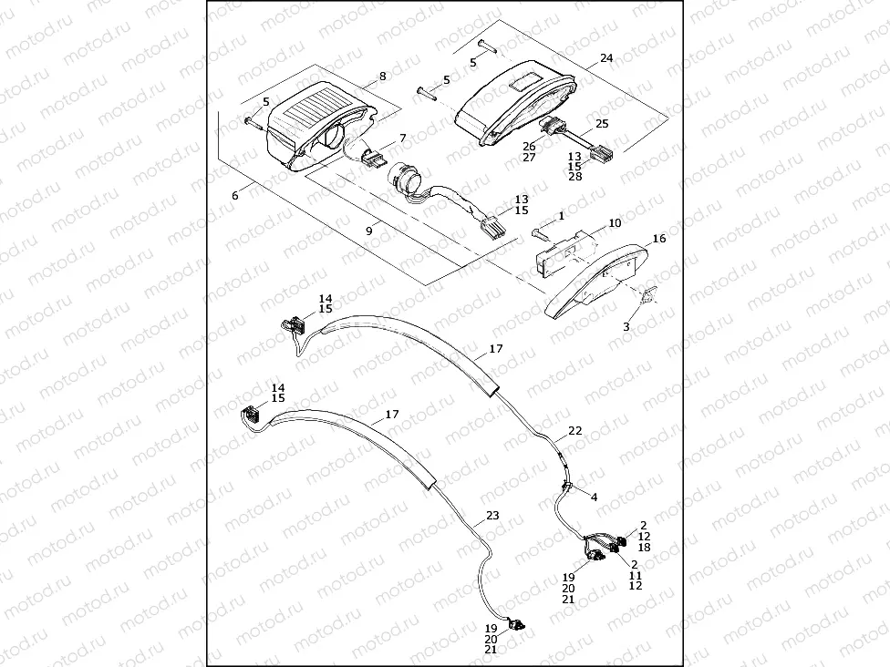 TAIL LAMP - FLHC, FLHCS, FXLR, FXLRS