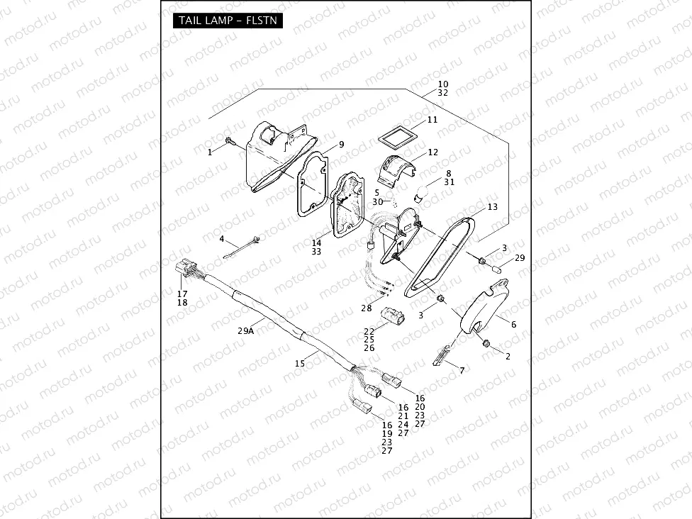 TAIL LAMP - FLSTN