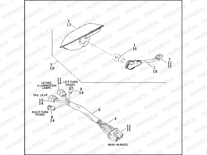 TAIL LAMP - FXSTD/I