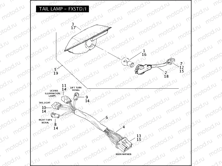 TAIL LAMP - FXSTD/I