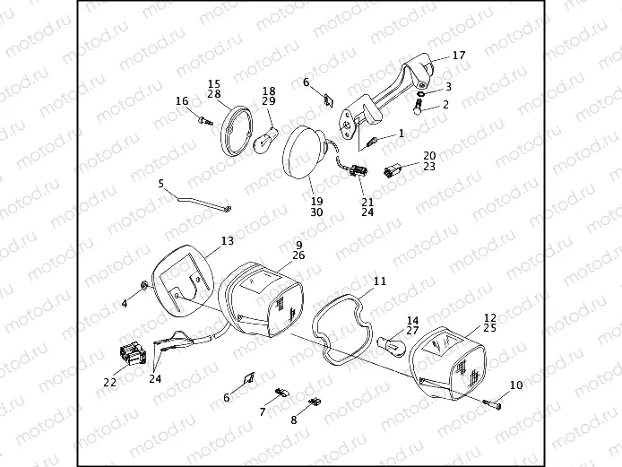 TAIL LAMP & REAR TURN SIGNALS (1 OF 2)