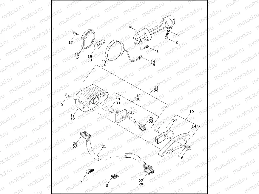 TAIL LAMP & REAR TURN SIGNALS (1 OF 2)