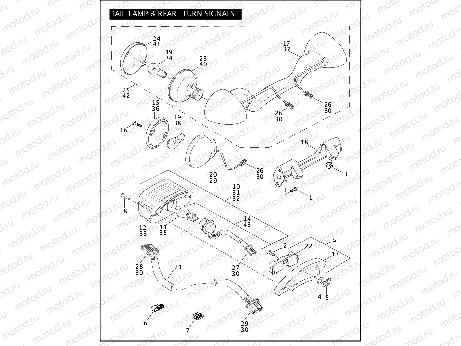 TAIL LAMP & REAR TURN SIGNALS (1 OF 2)