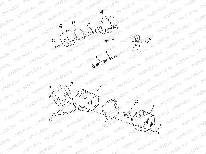 TAIL LAMP & REAR TURN SIGNALS