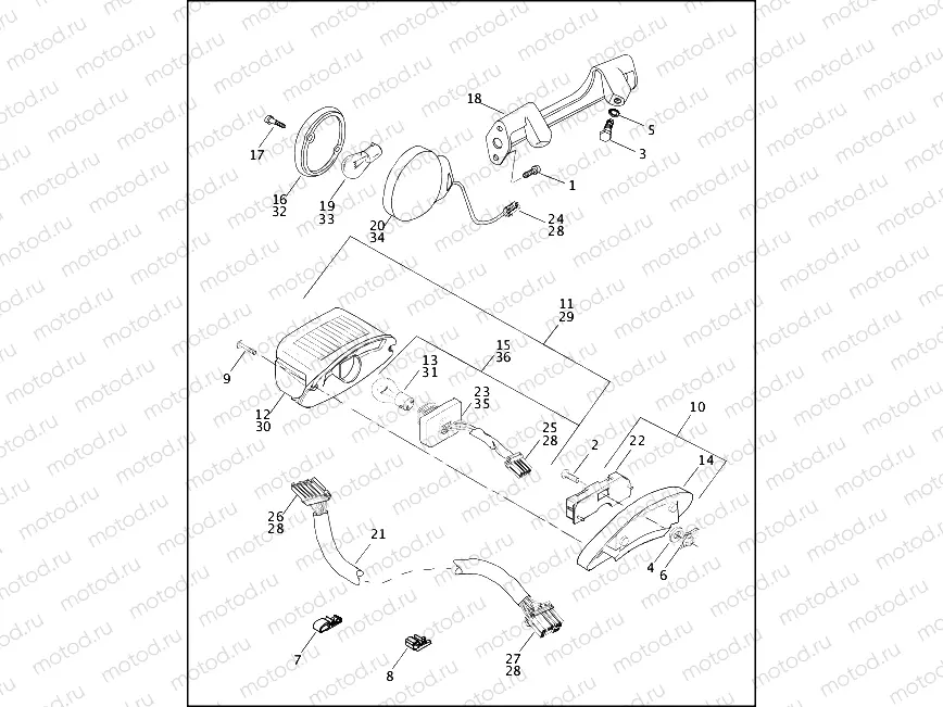 TAIL LAMP & REAR TURN SIGNALS