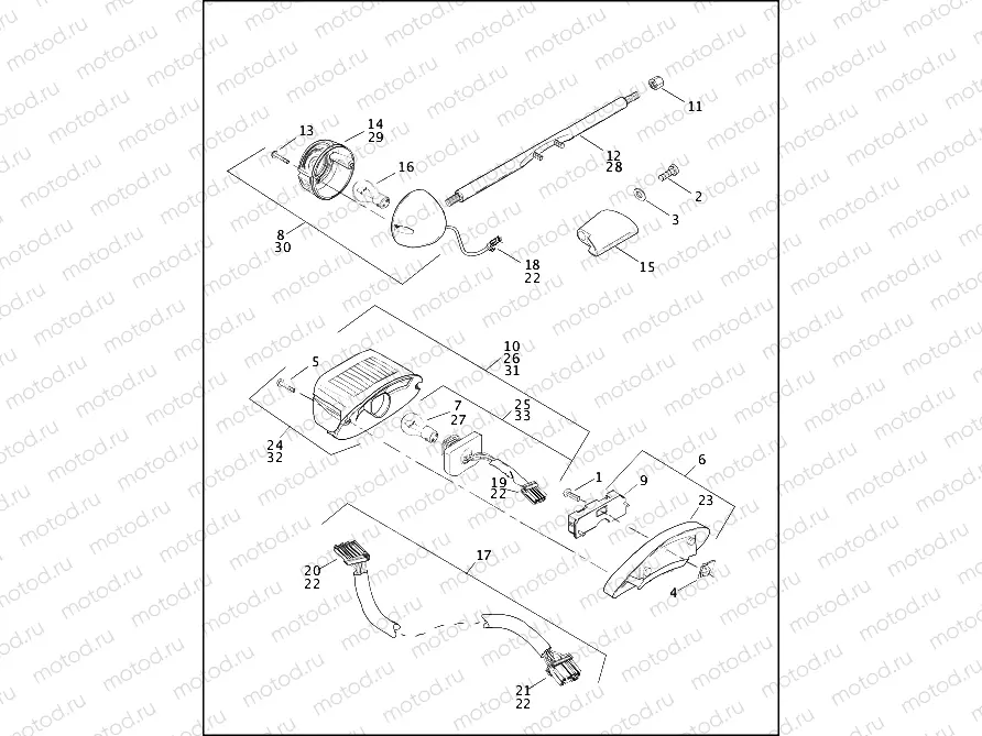 TAIL LAMP & REAR TURN SIGNALS