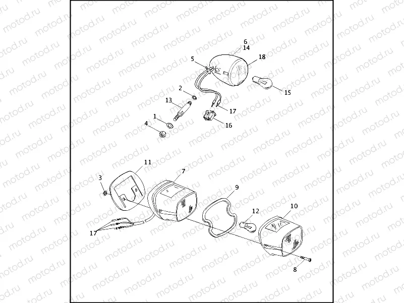 TAIL LAMP & REAR TURN SIGNALS