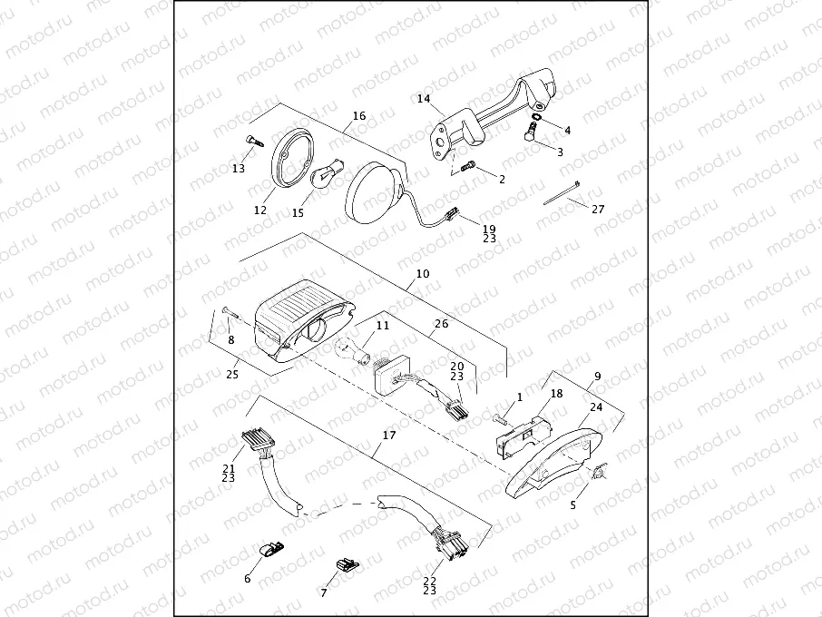 TAIL LAMP & REAR TURN SIGNALS