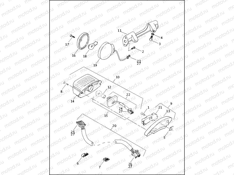 TAIL LAMP & REAR TURN SIGNALS
