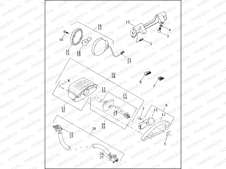 TAIL LAMP & REAR TURN SIGNALS