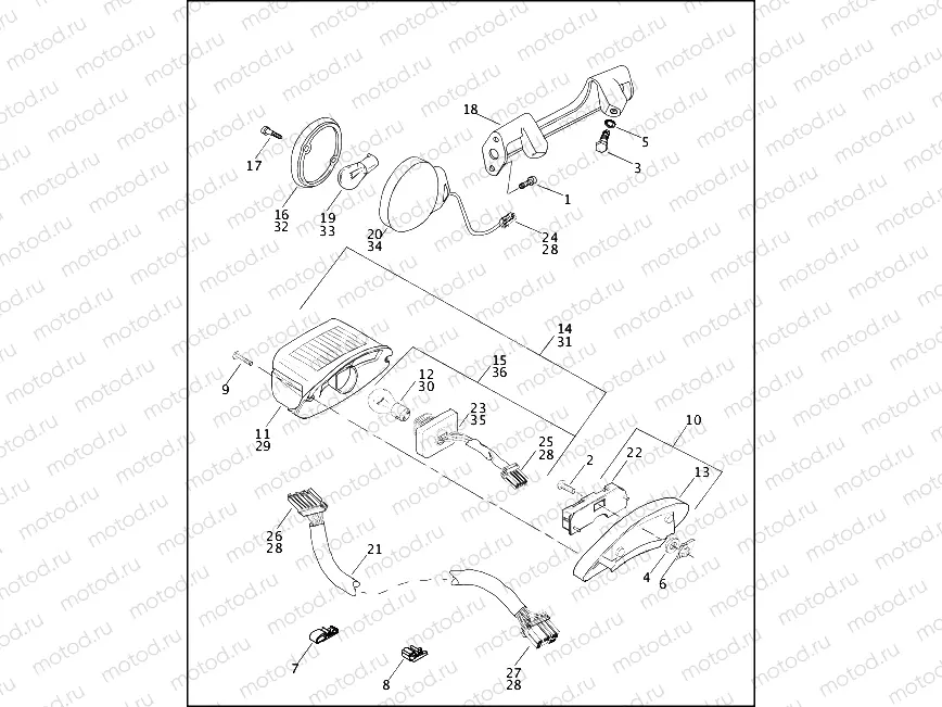 TAIL LAMP & REAR TURN SIGNALS
