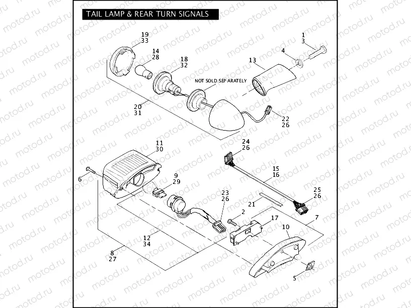 TAIL LAMP & REAR TURN SIGNALS