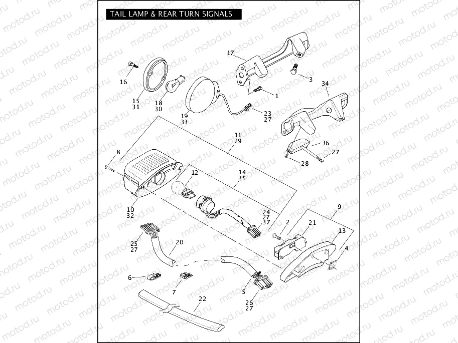 TAIL LAMP & REAR TURN SIGNALS