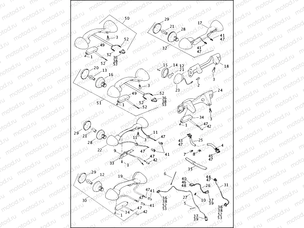 TAIL LAMP & TURN SIGNALS, REAR (1 OF 2)