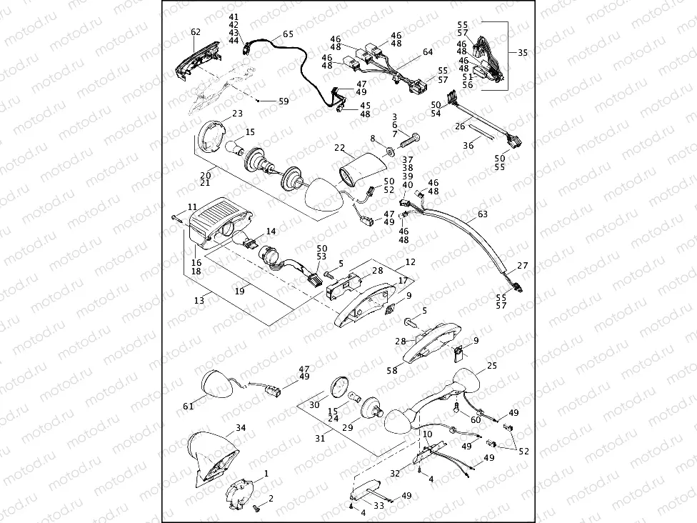 TAIL LAMP & TURN SIGNALS, REAR (1 OF 2)