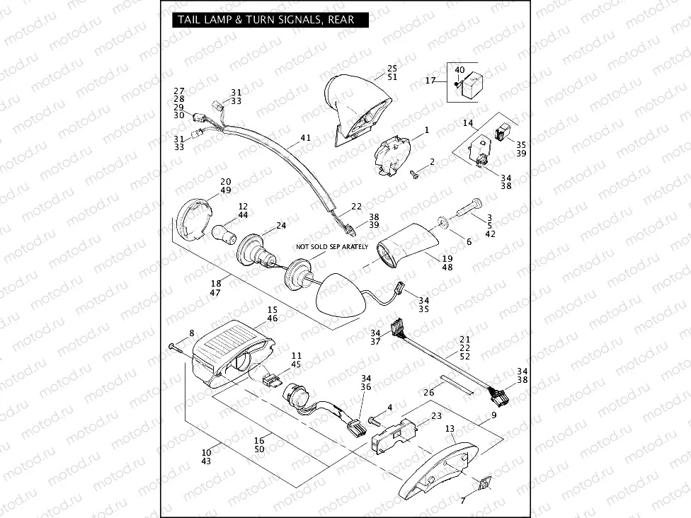 TAIL LAMP & TURN SIGNALS, REAR (2 OF 2)