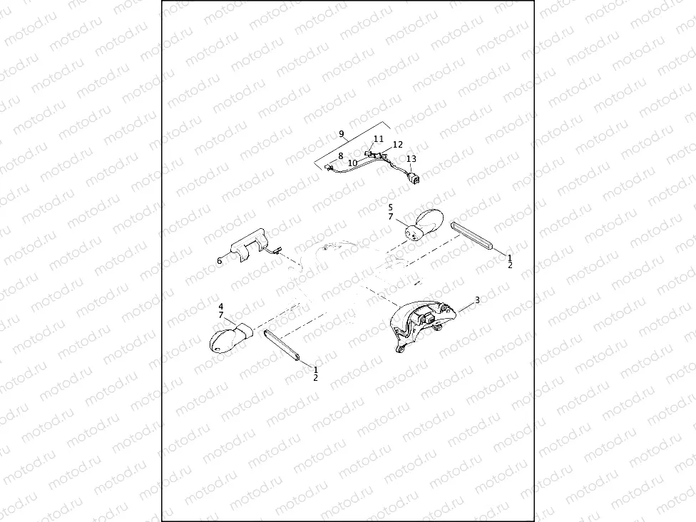 TAIL LAMP & TURN SIGNALS, REAR