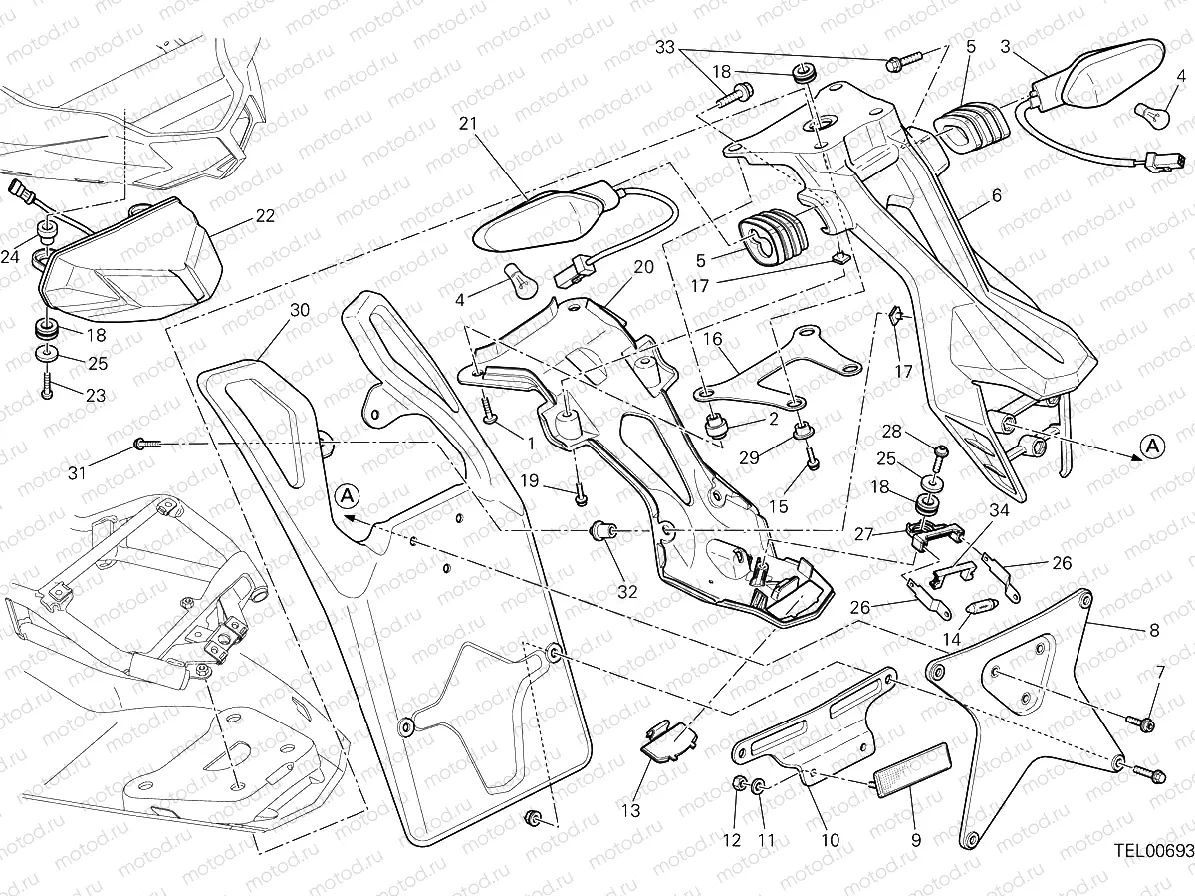 TAILLIGHT AUS [MOD:F848;XST:AUS]