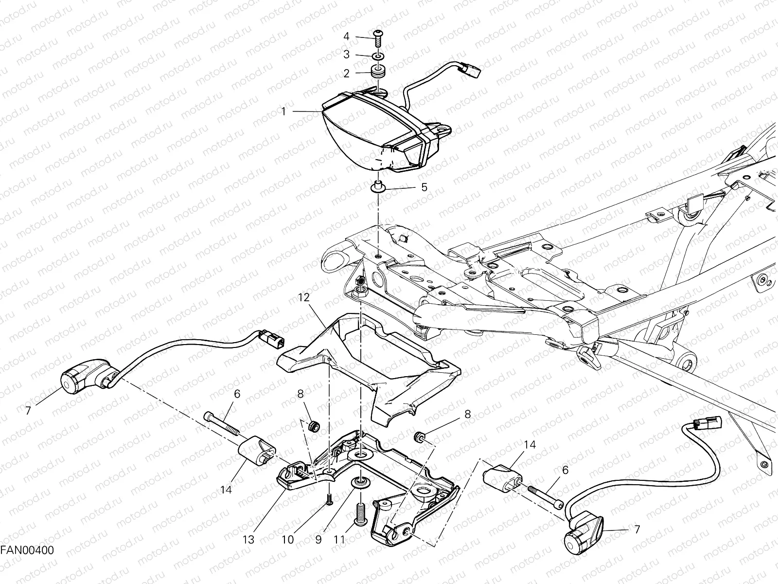 TAILLIGHT [MOD:SCR800NS;XST:EUR,GSO,ROK,TWN]