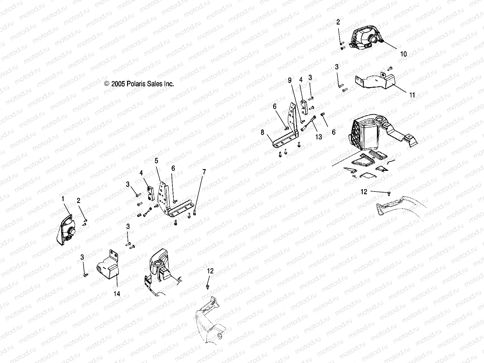 TAILLIGHT MOUNTING - A07TH76AU/TN76AF/AL/AU (4999204069920406A11) | TAILLIGHT MOUNTING - A07TH76AU/TN76AF/AL/AU (4999204069920406A11)