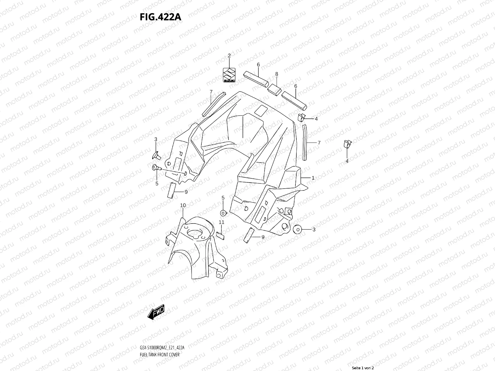 TANK COVER FRONT