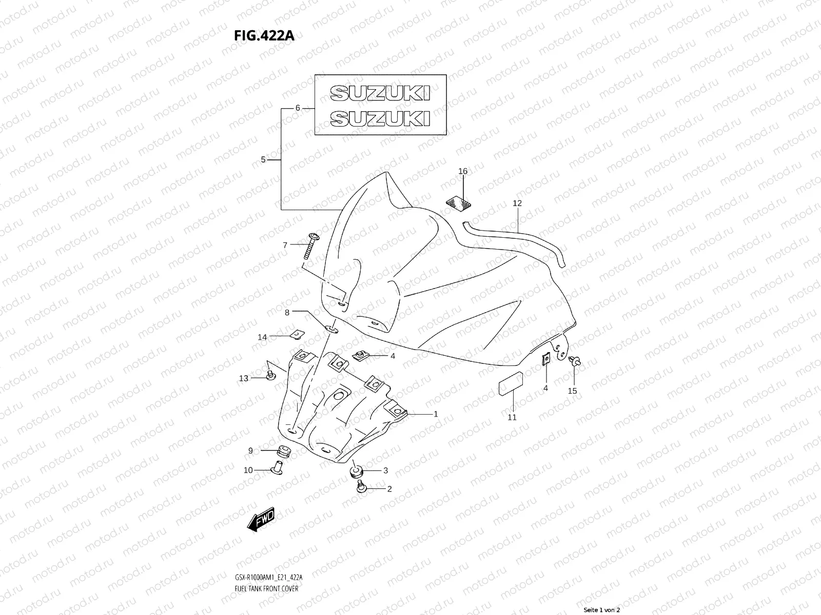 TANK COVER FRONT