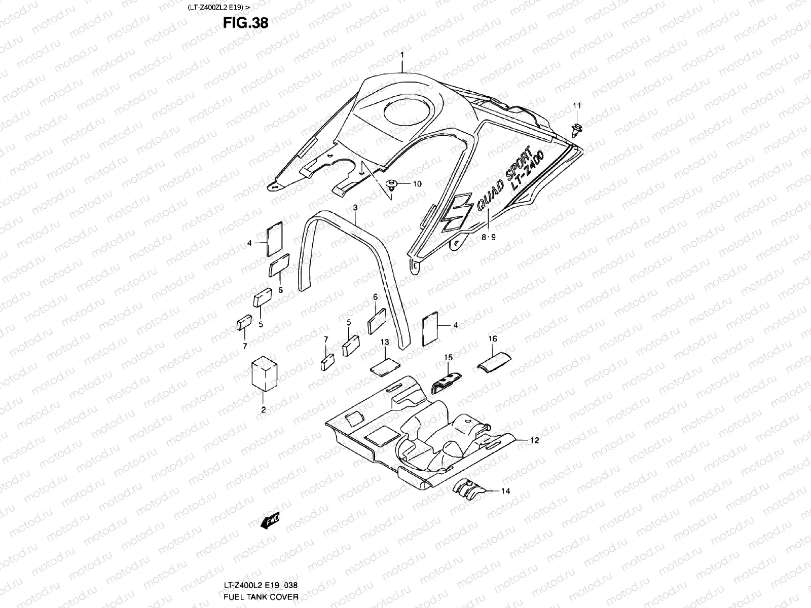 TANK PANEL (LT-Z400ZL2 E19)