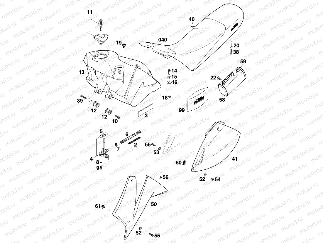 TANK, SEAT