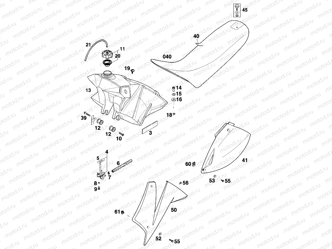 TANK, SEAT
