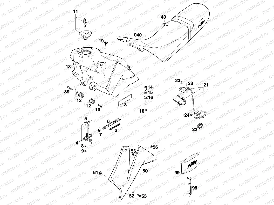 TANK, SEAT