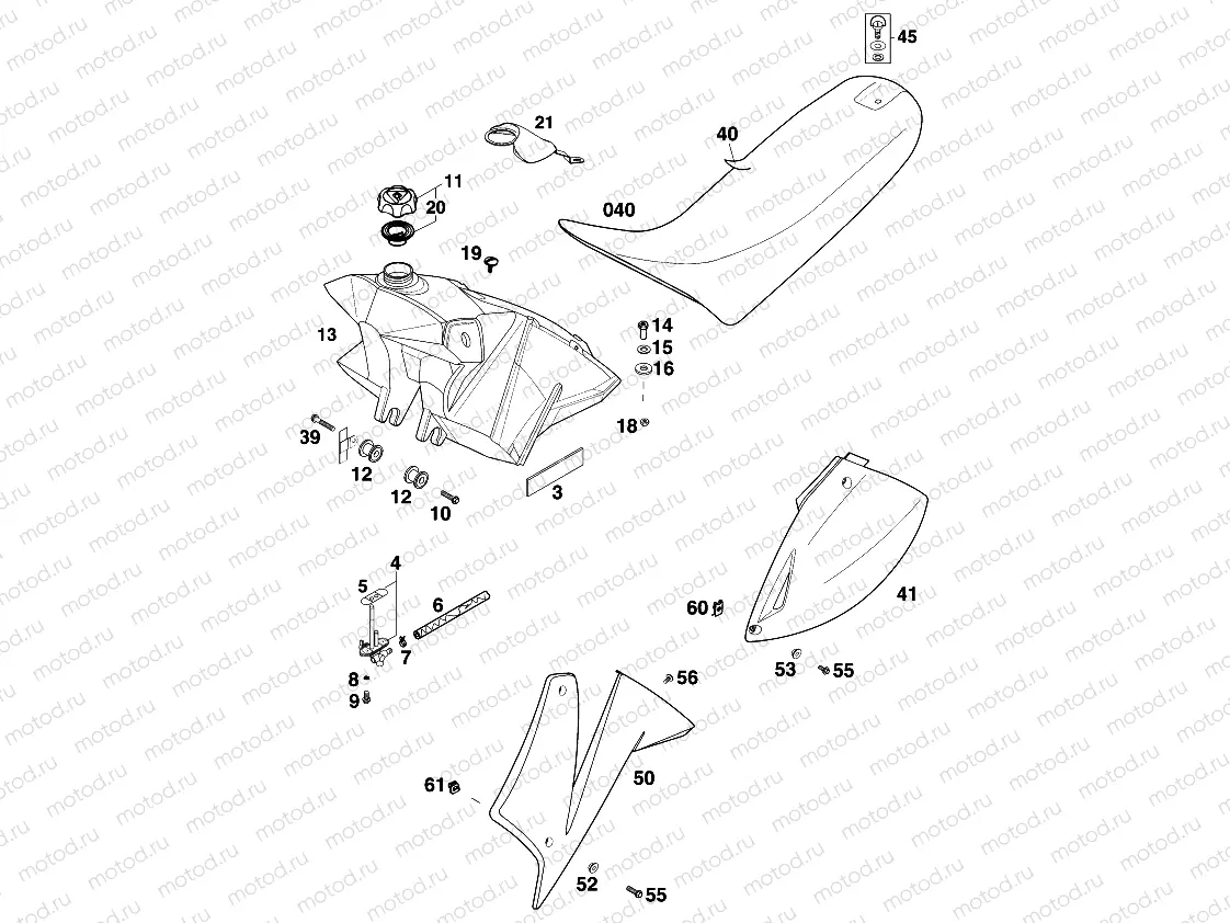 TANK, SEAT